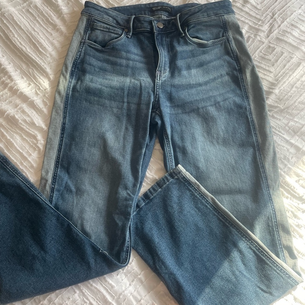 Simply Vera Vera Wang Two-Tone Blue Straight Leg Jeans